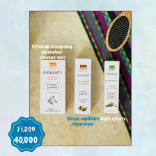 CYTOLCAP SHAMPOING REPARATEUR + SERUM CAPILLAIRE : HUILE OFFERTE